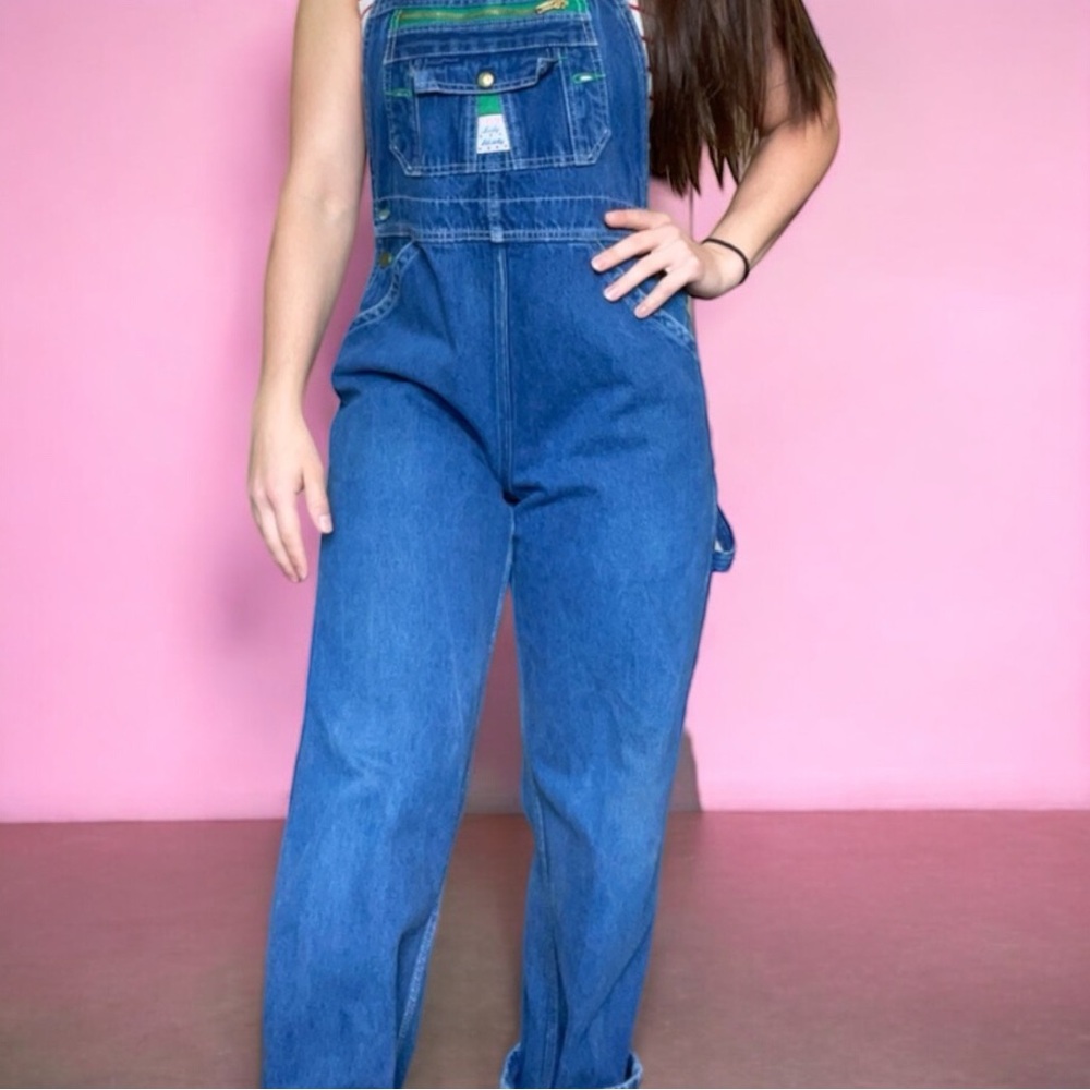 Vintage Blue Denim Overalls